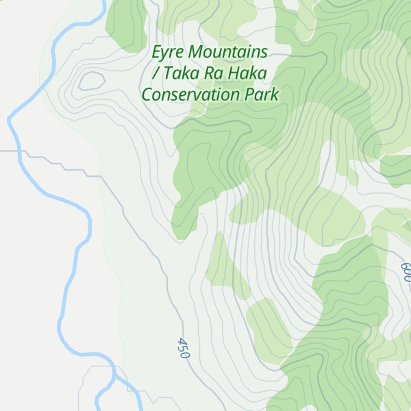 Map of Oreti Hut