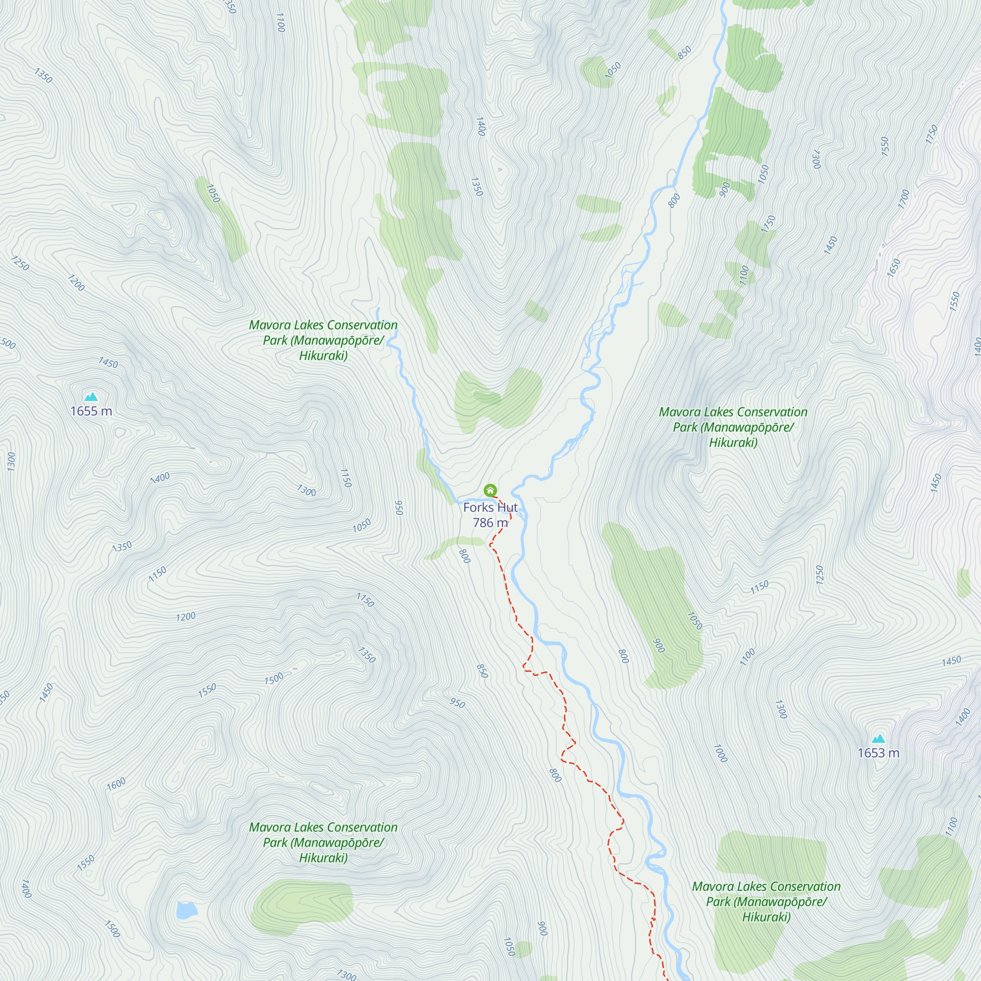 Forks Hut map