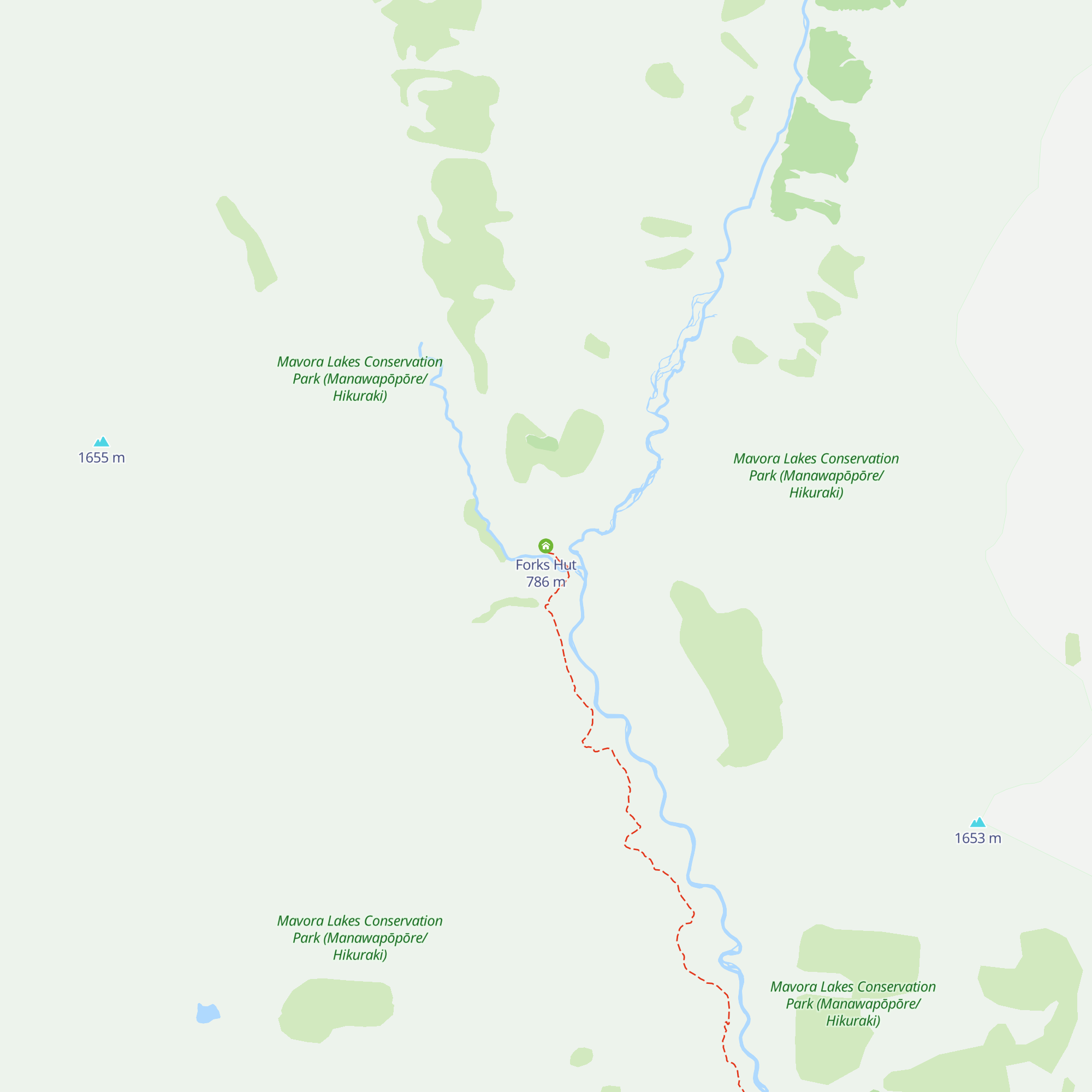 Forks Hut map