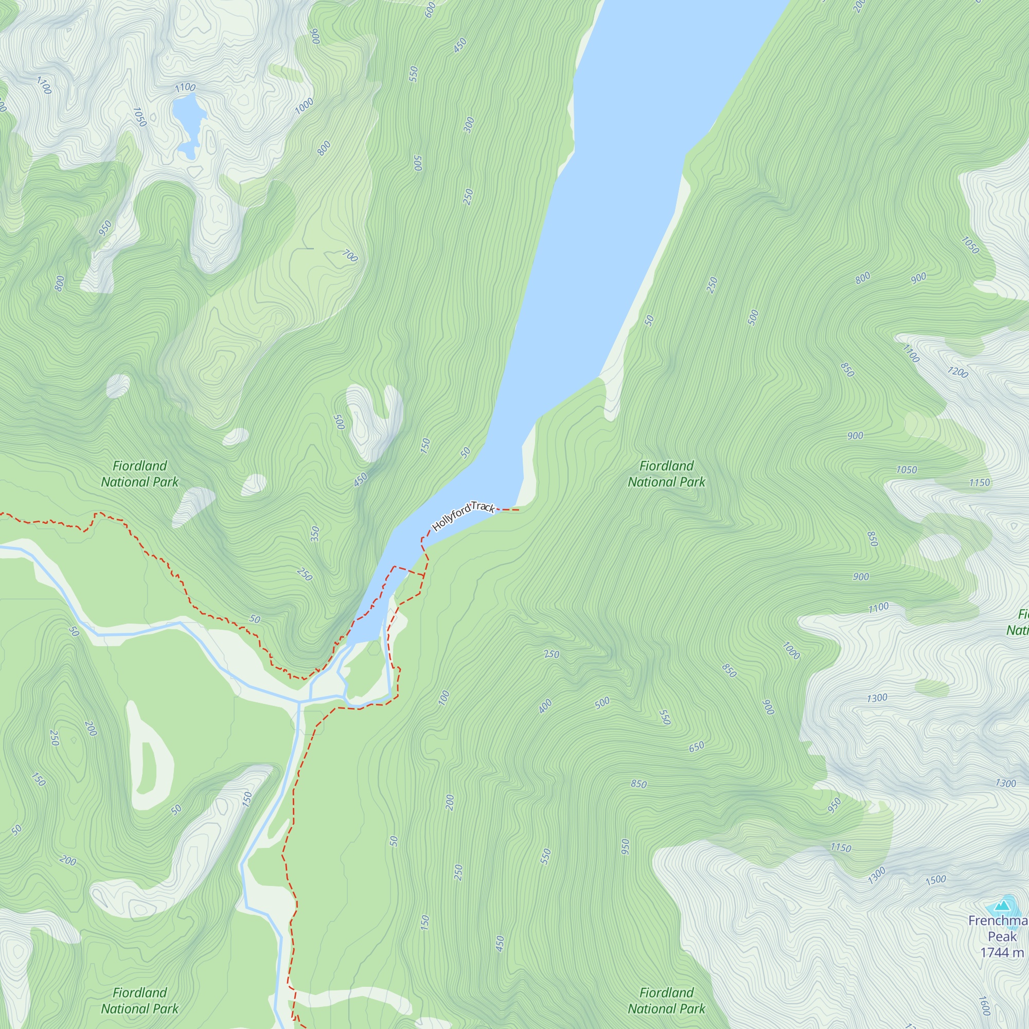 Lake Alabaster Hut map