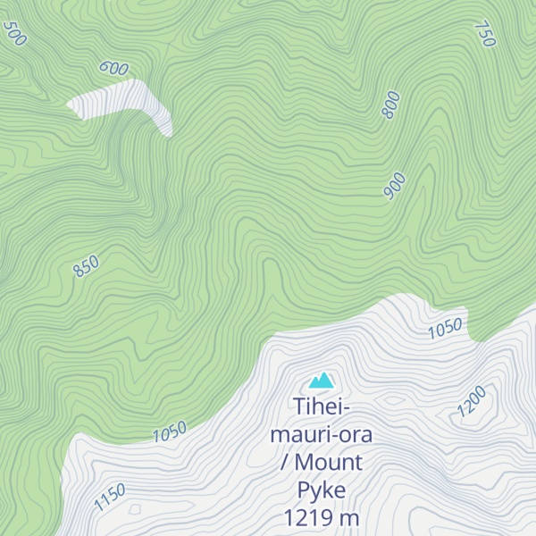 Map of Mount Pyke