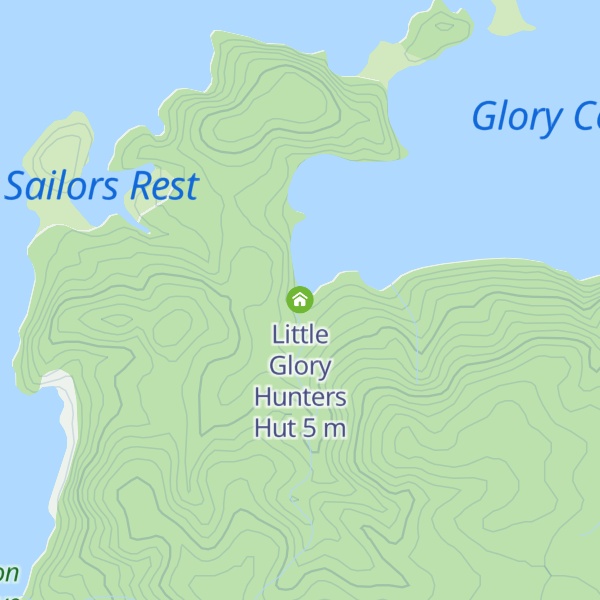 Map of Little Glory Hunters Hut