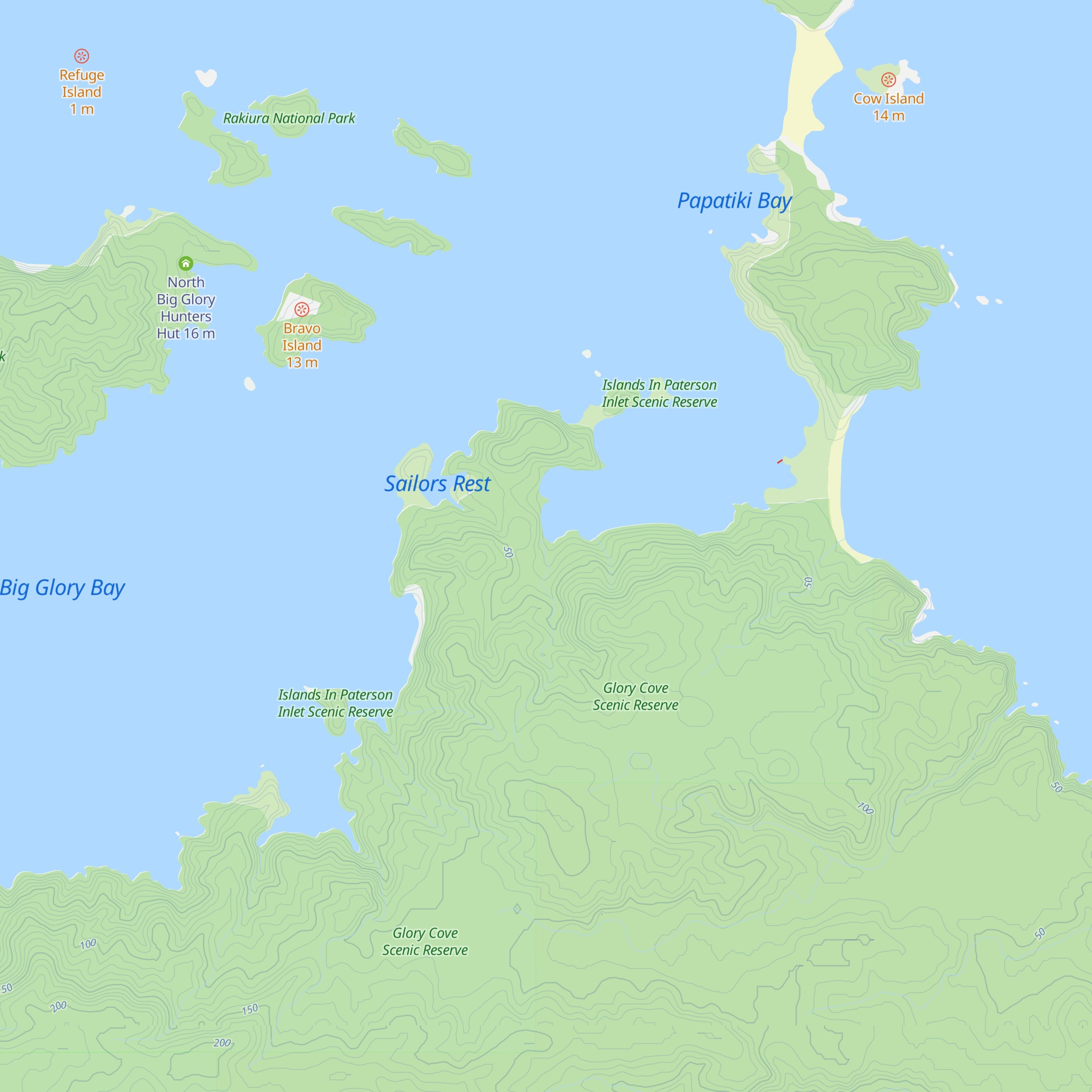 Little Glory Hunters Hut map
