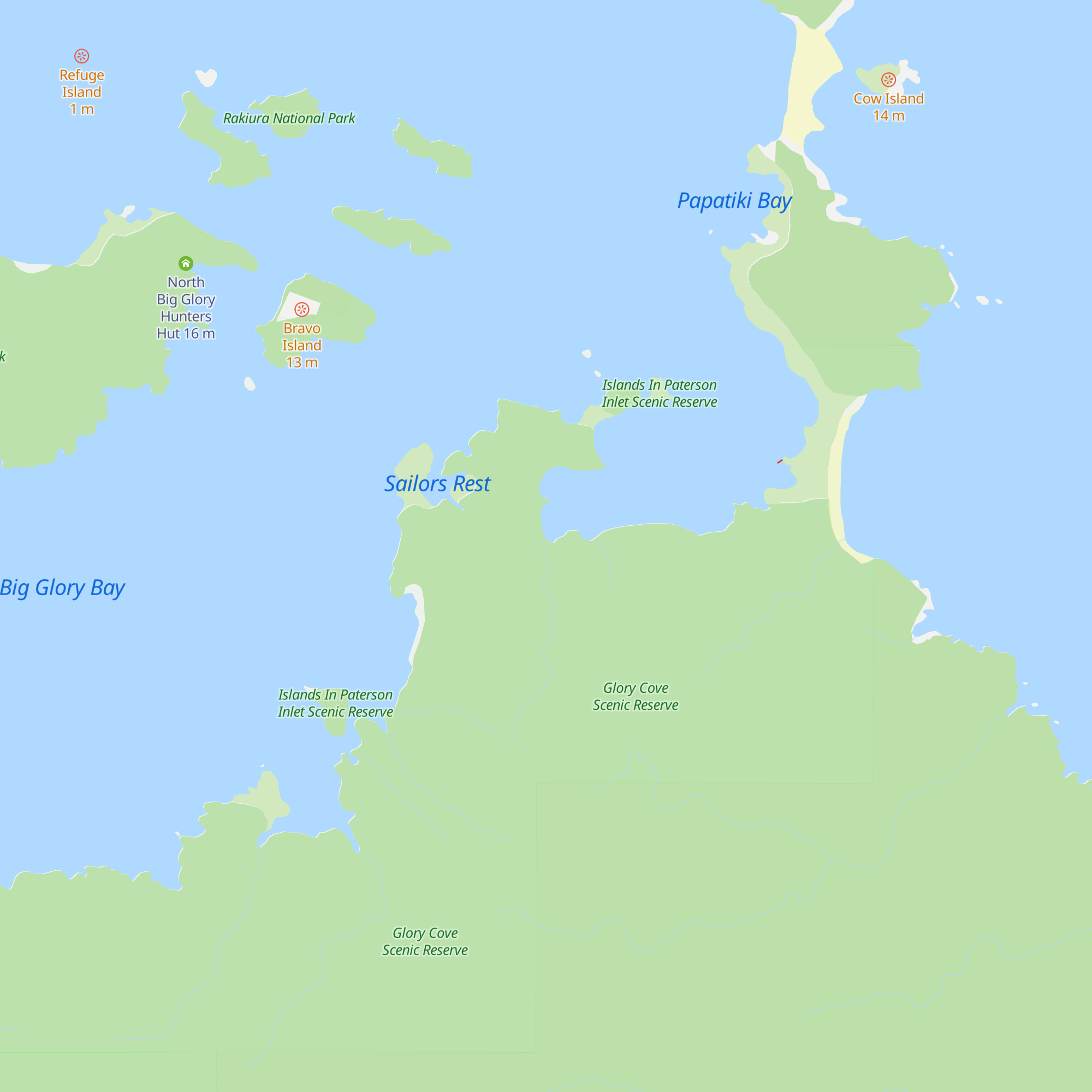 Little Glory Hunters Hut map