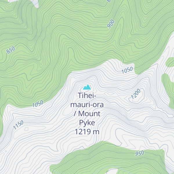 Map of Tihei-mauri-ora / Mount Pyke