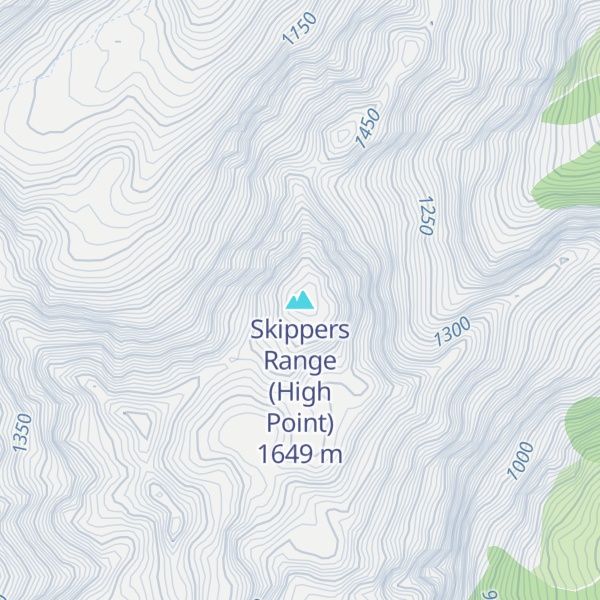 Map of Skippers Range (High Point)