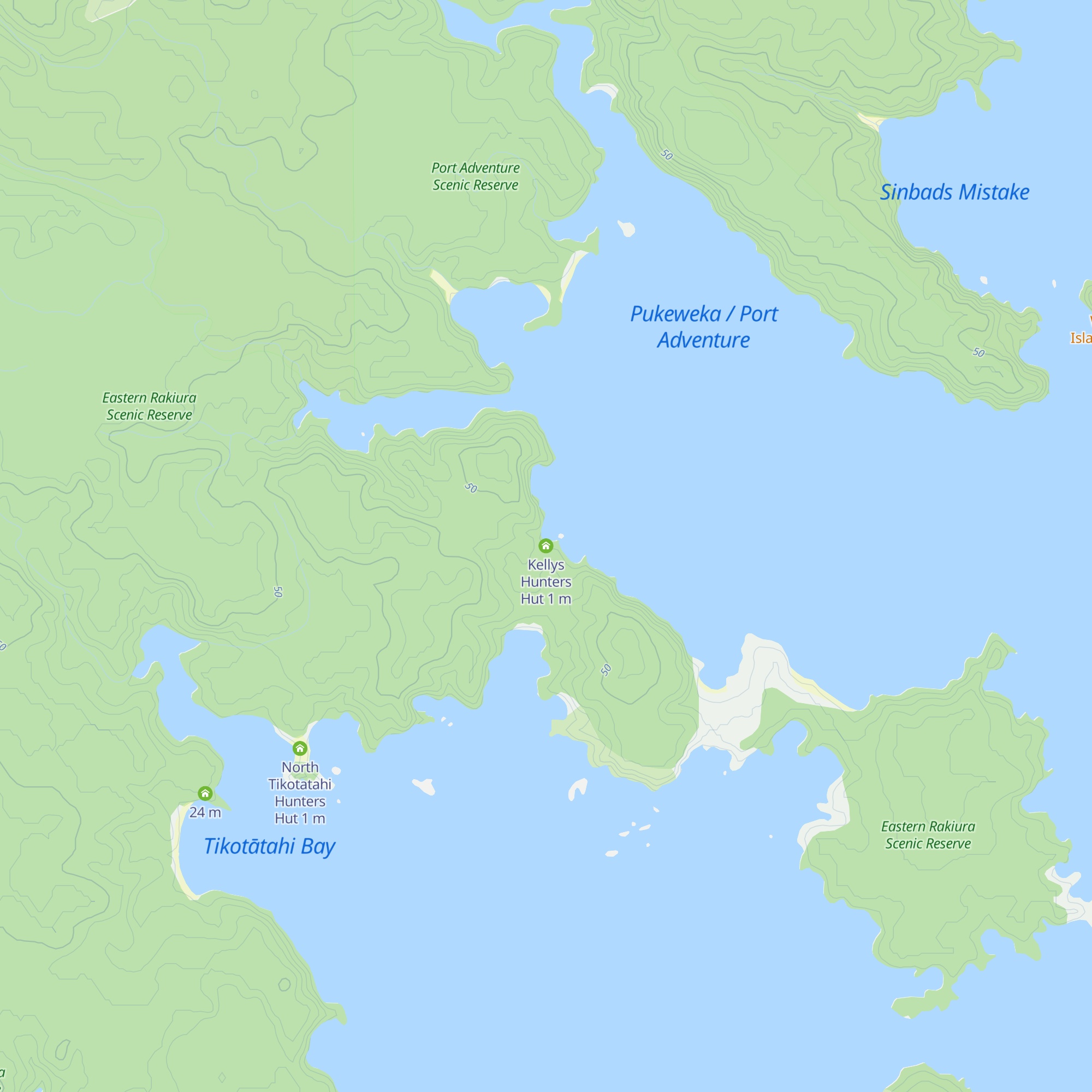 Kellys Hunters Hut map
