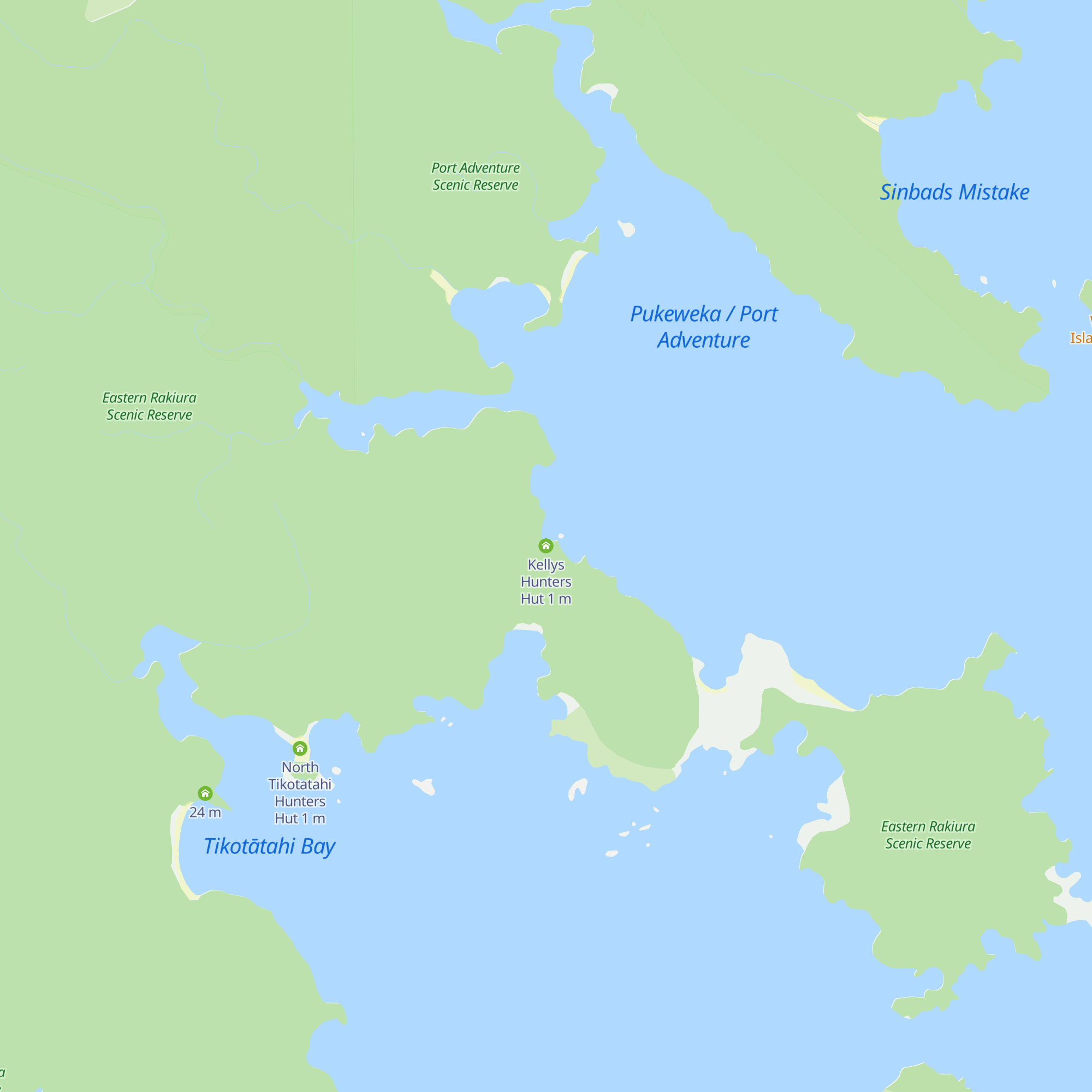 Kellys Hunters Hut map