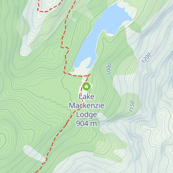 Map of Lake Mackenzie Lodge