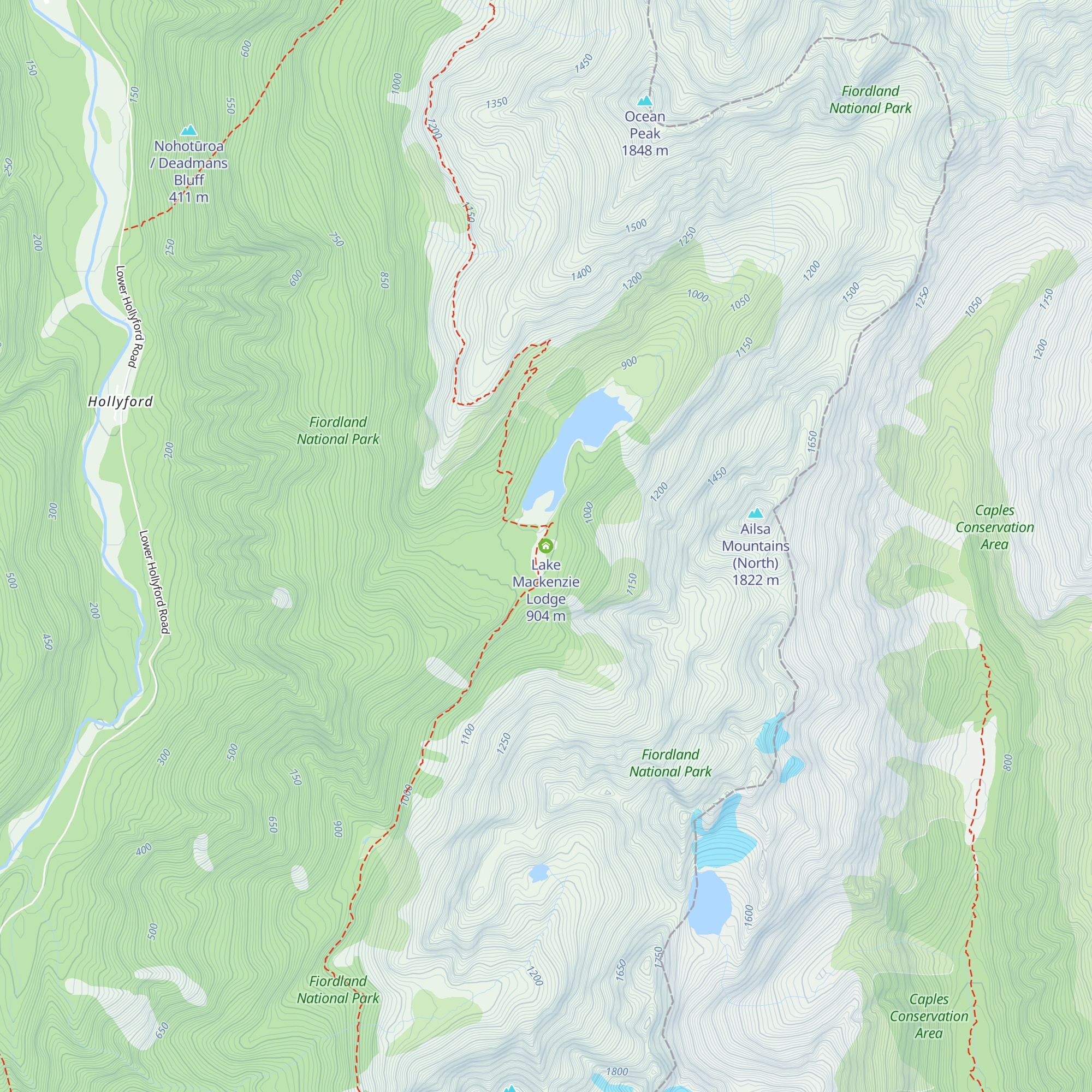 Lake Mackenzie Lodge map