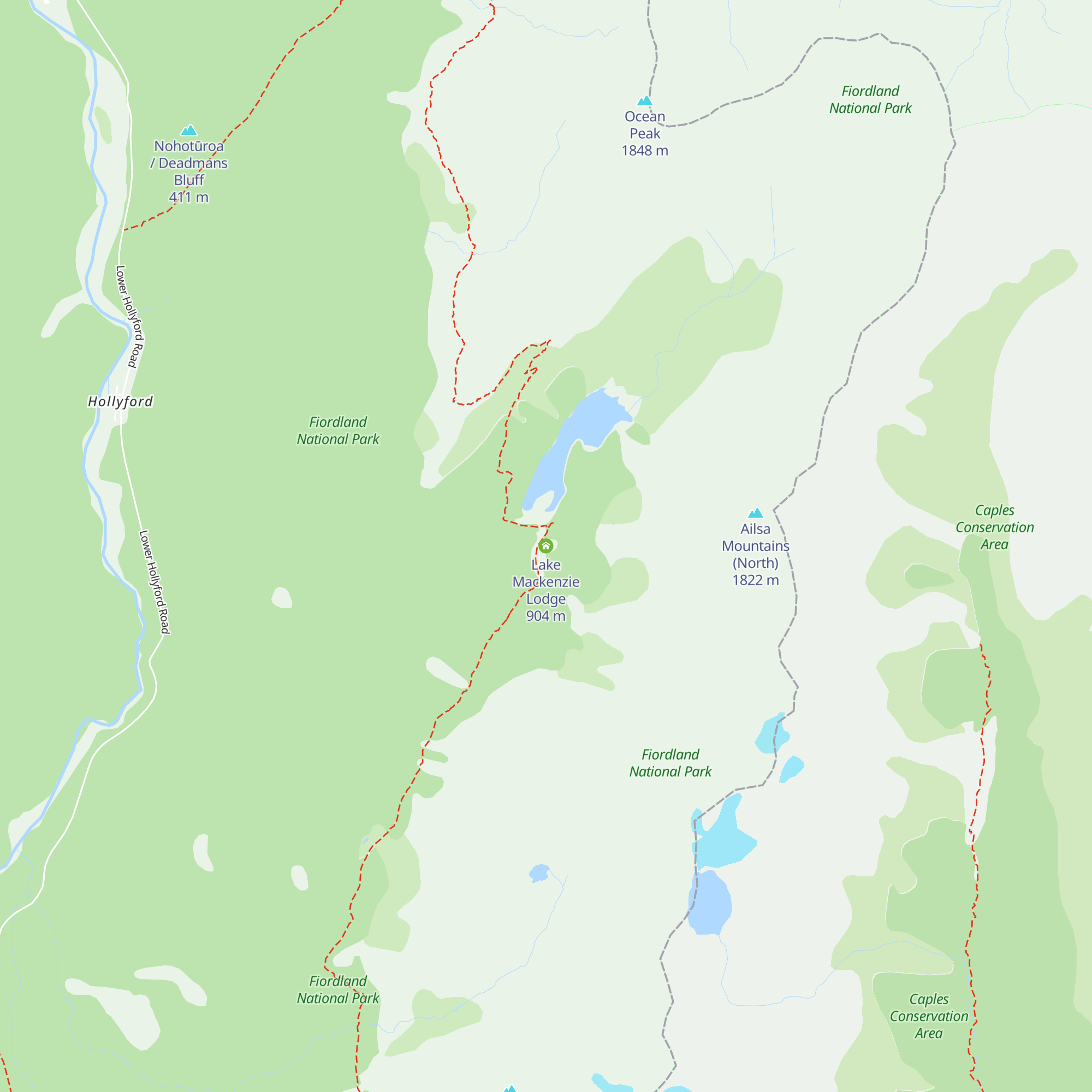 Lake Mackenzie Lodge map
