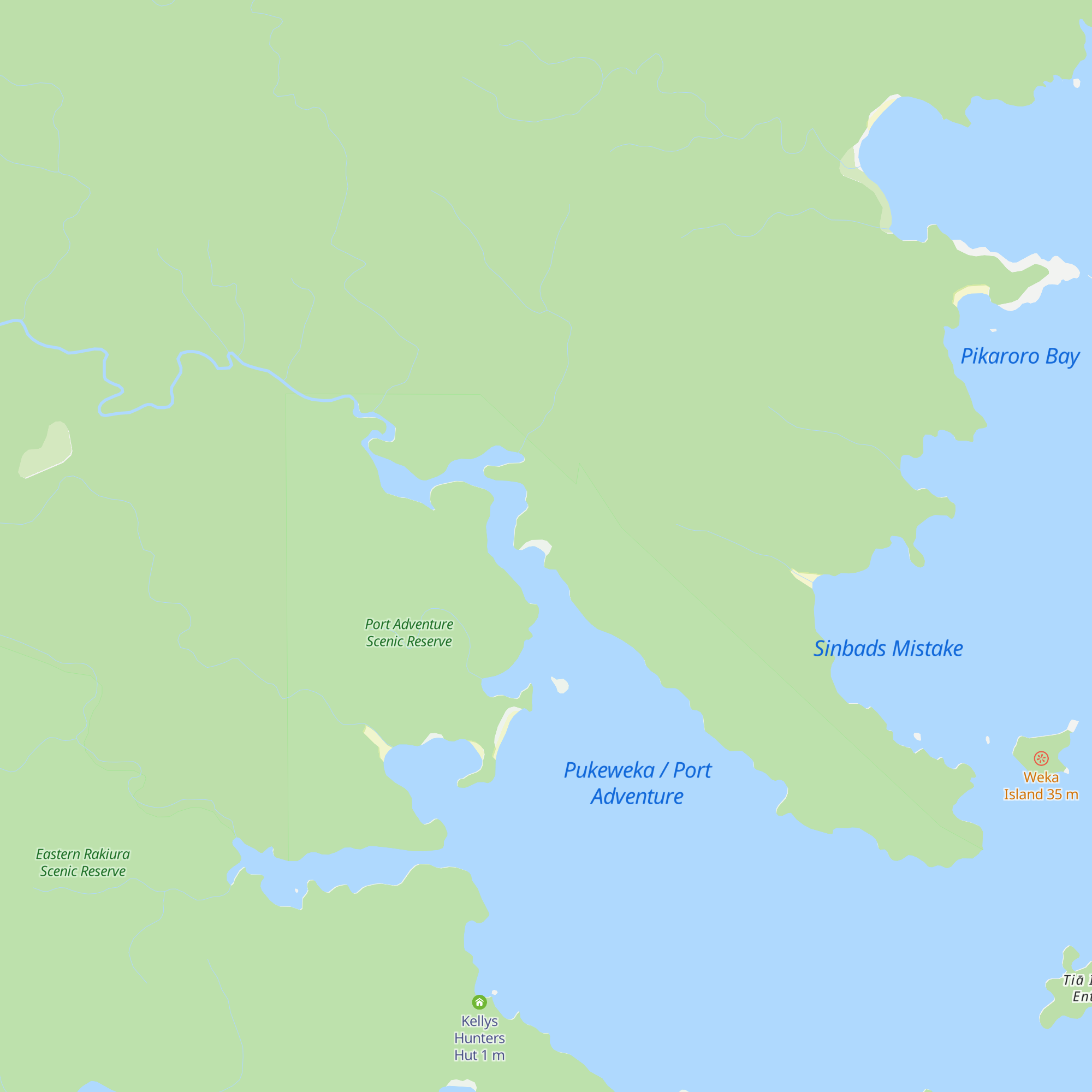 Port Adventure Hunters Hut map