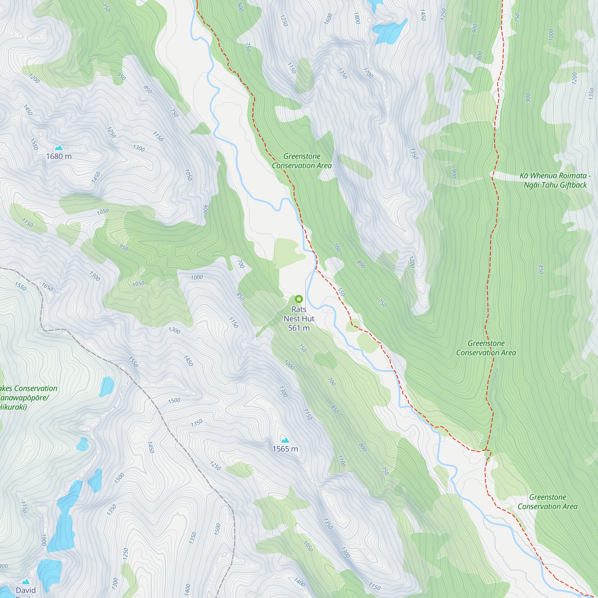 Rats Nest Hut map