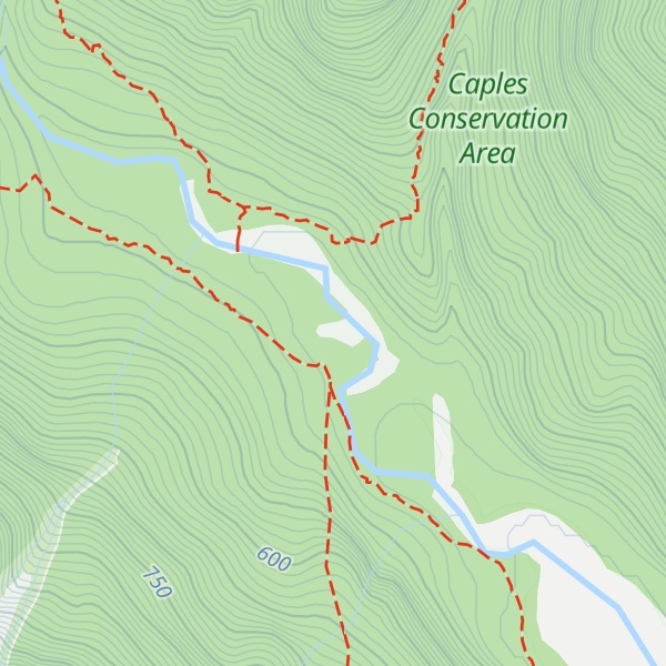 Map of Upper Caples Hut