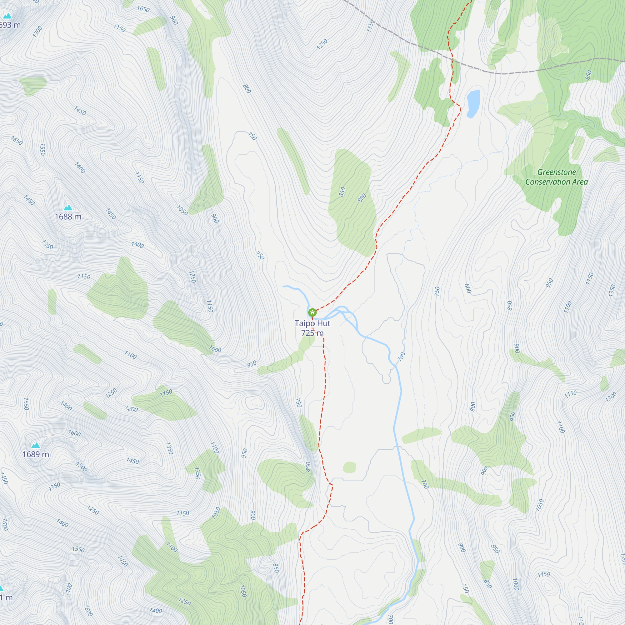 Taipo Hut map