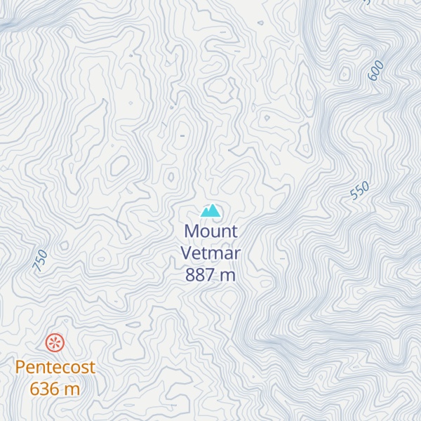 Map of Mount Vetmar