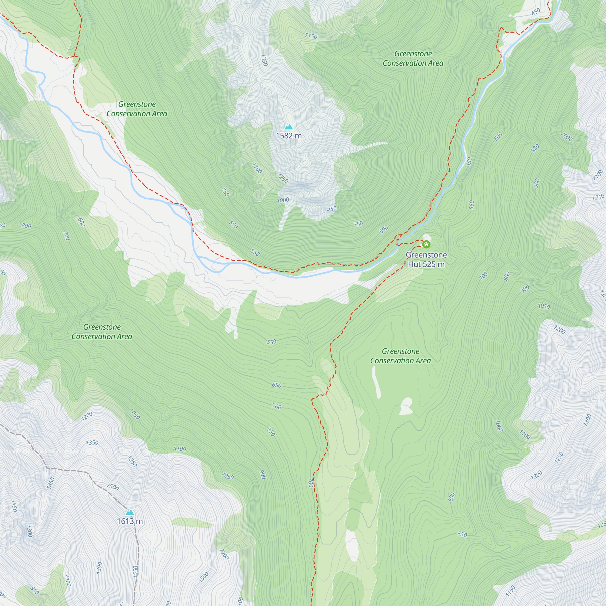 Passburn Hut map