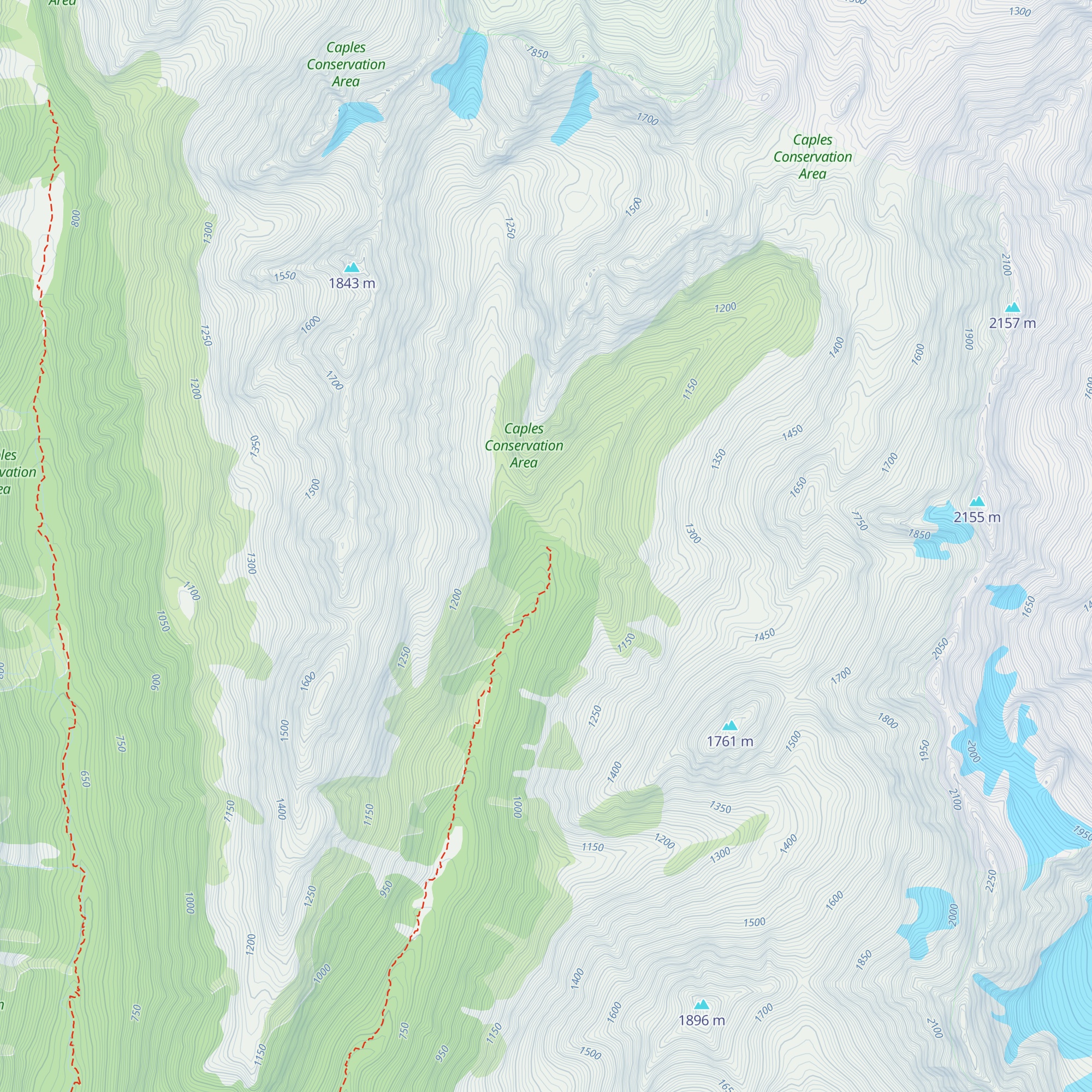 Kay Creek Hut map