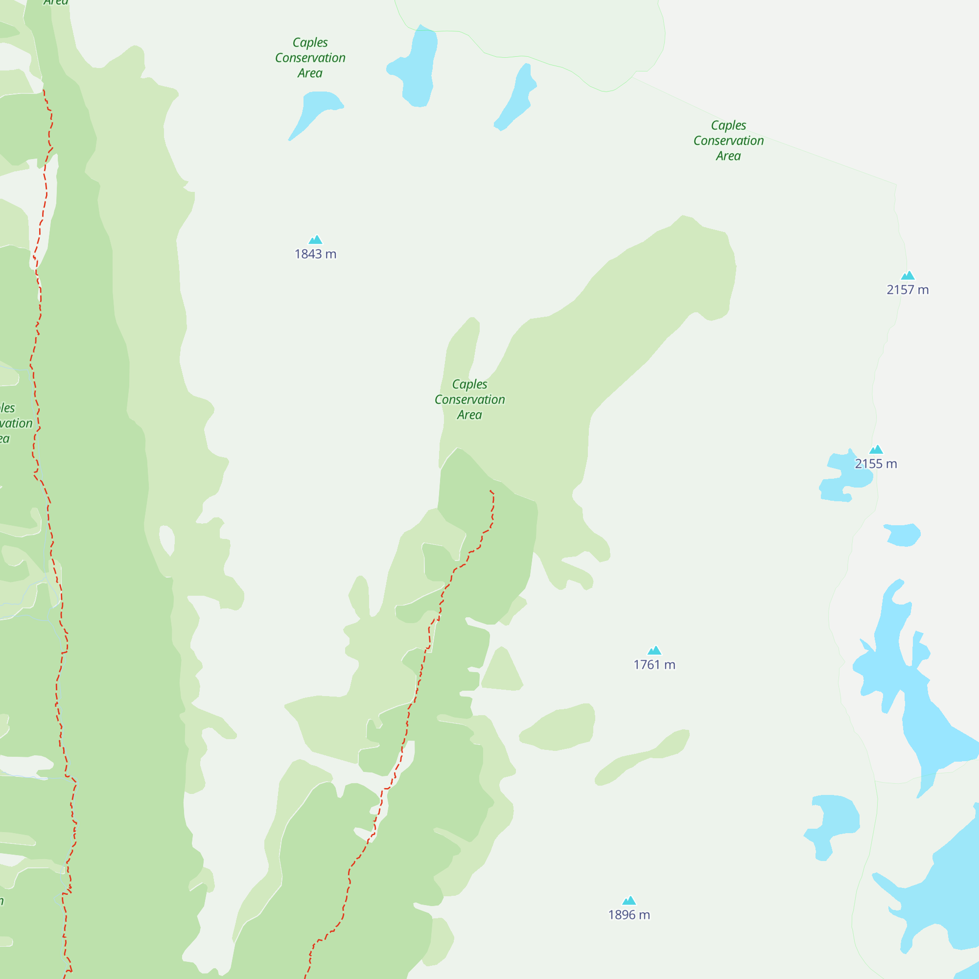 Kay Creek Hut map