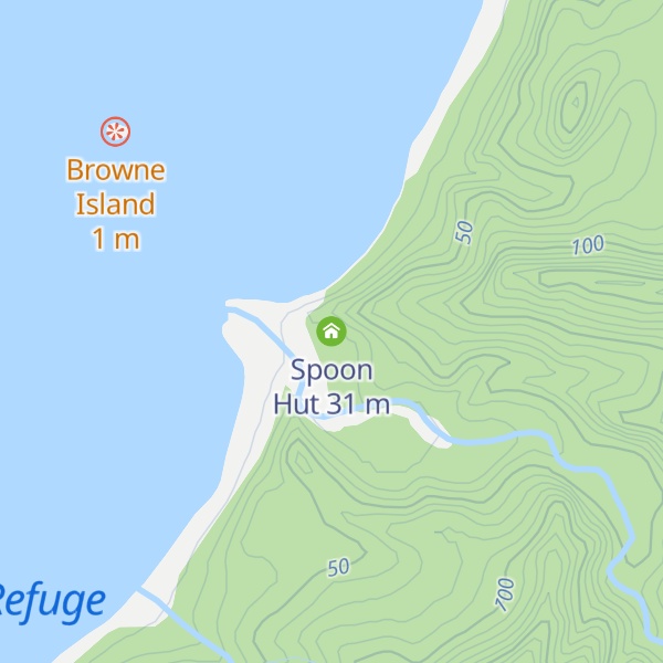 Map of Spoon Hut