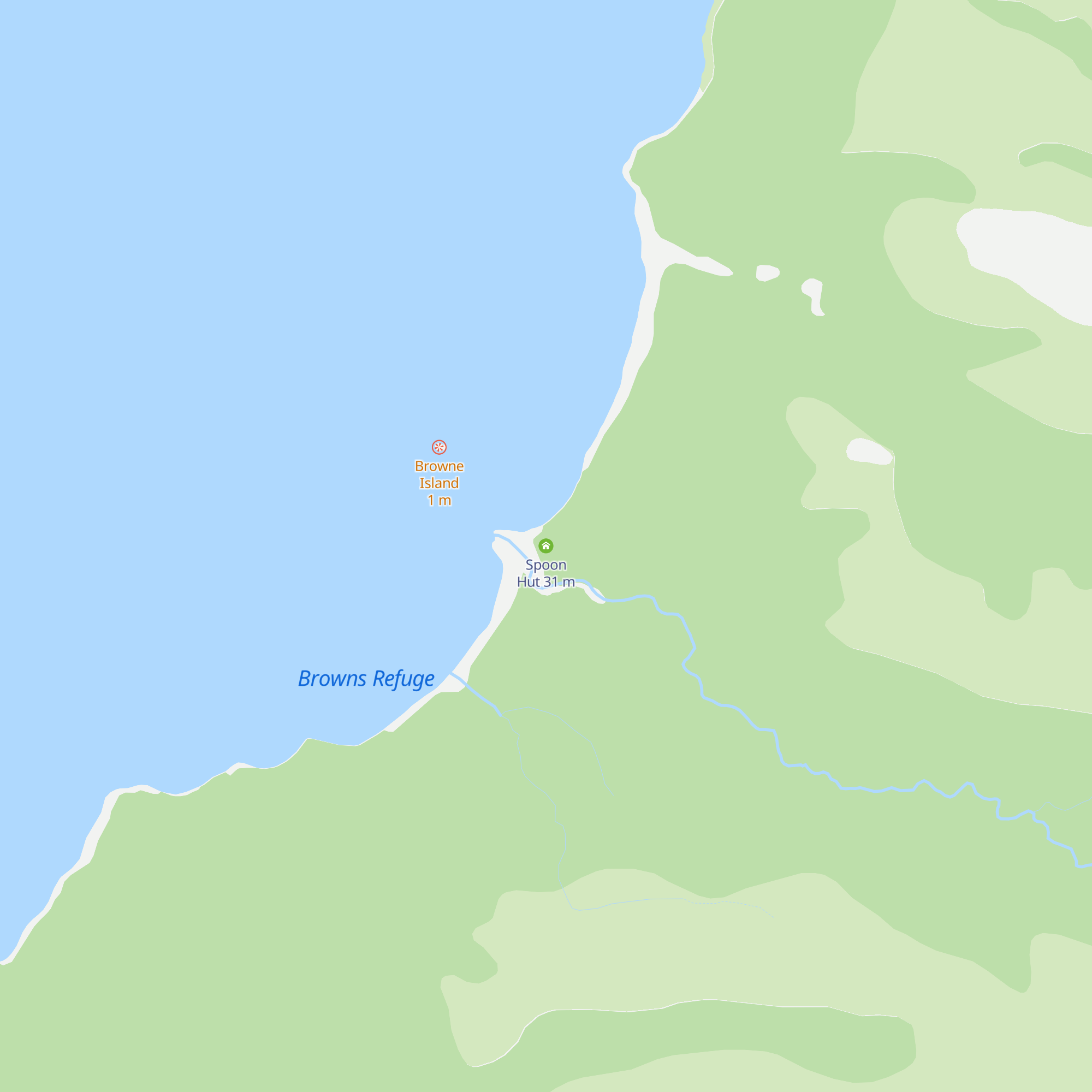 Spoon Hut map