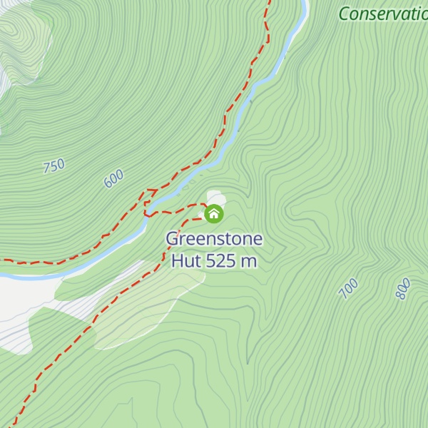Map of Greenstone Hut