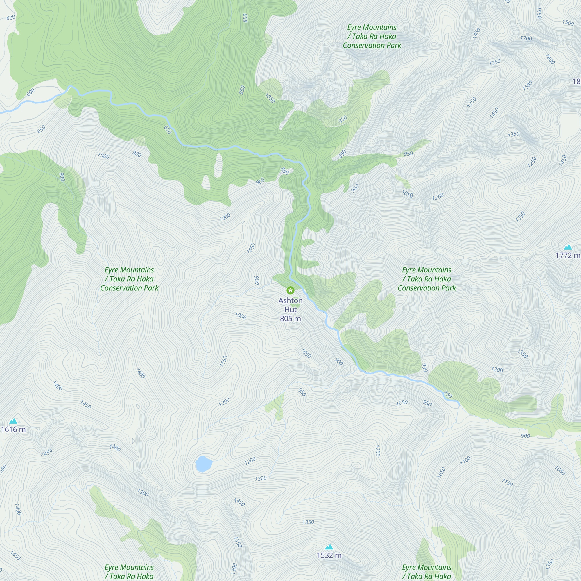 Ashton Hut map