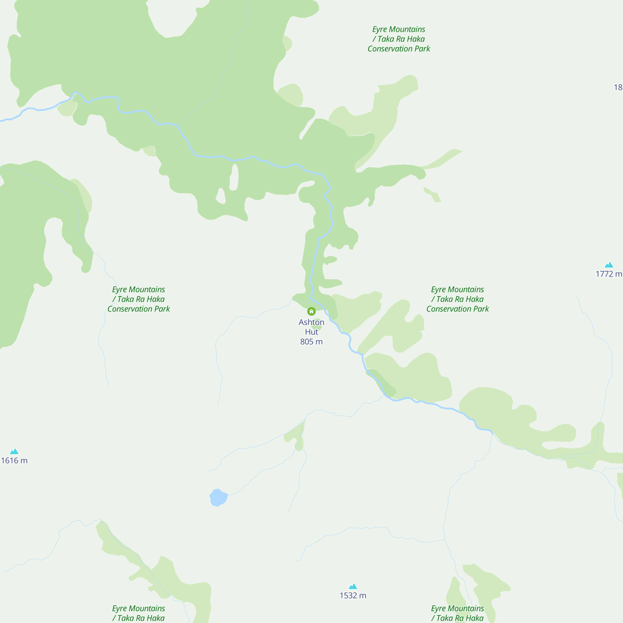 Ashton Hut map