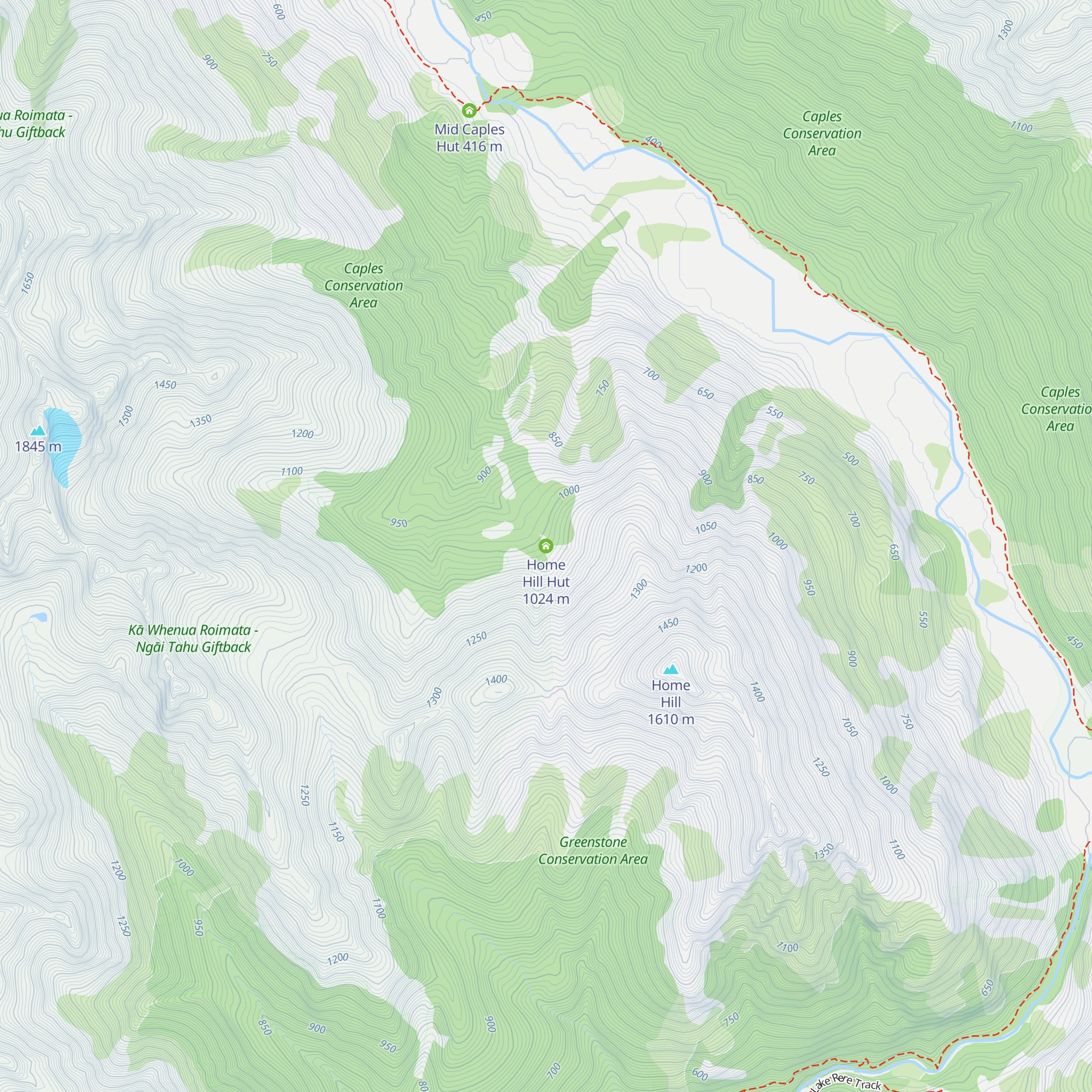 Home Hill Hut map