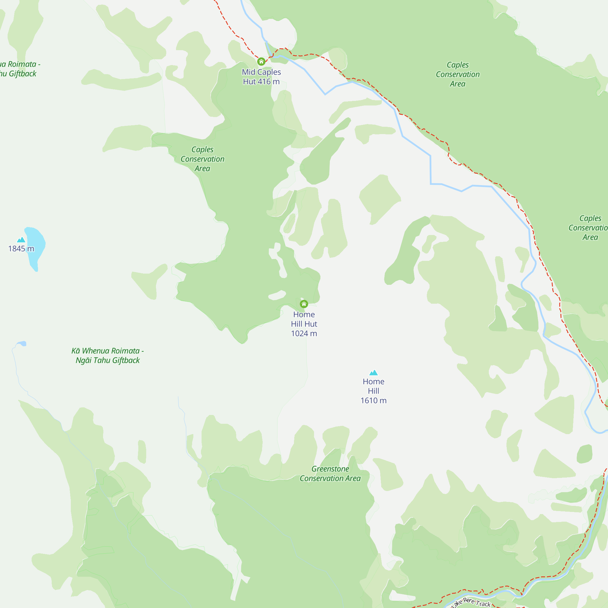 Home Hill Hut map