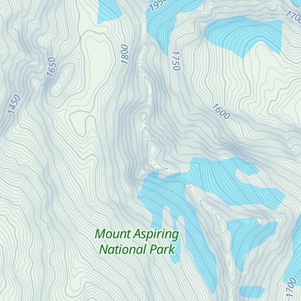 Map of West Peak