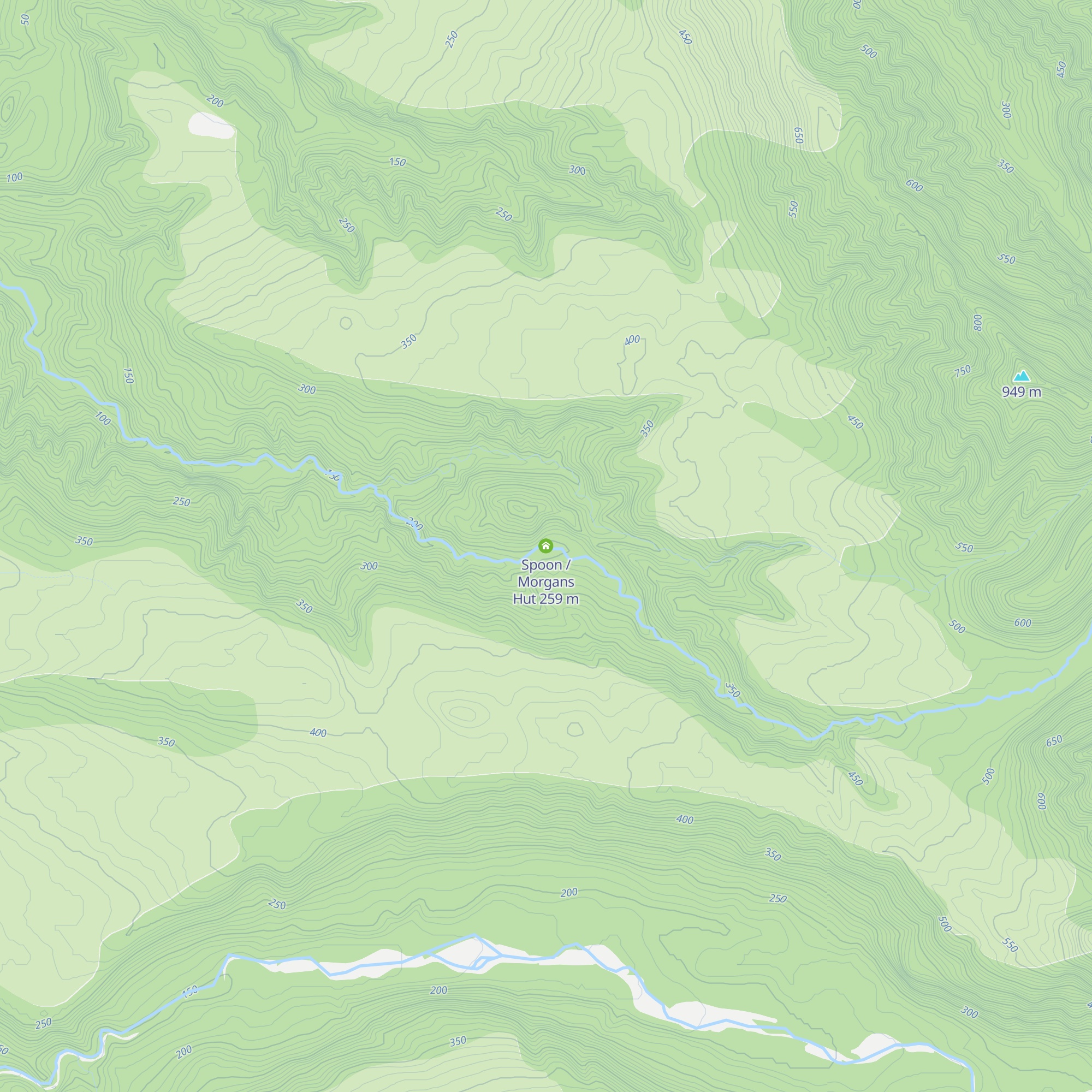 Spoon / Morgans Hut map