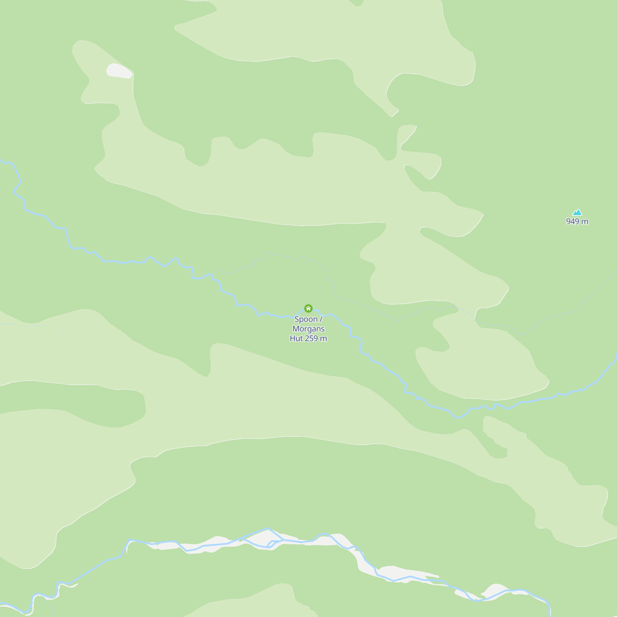 Spoon / Morgans Hut map