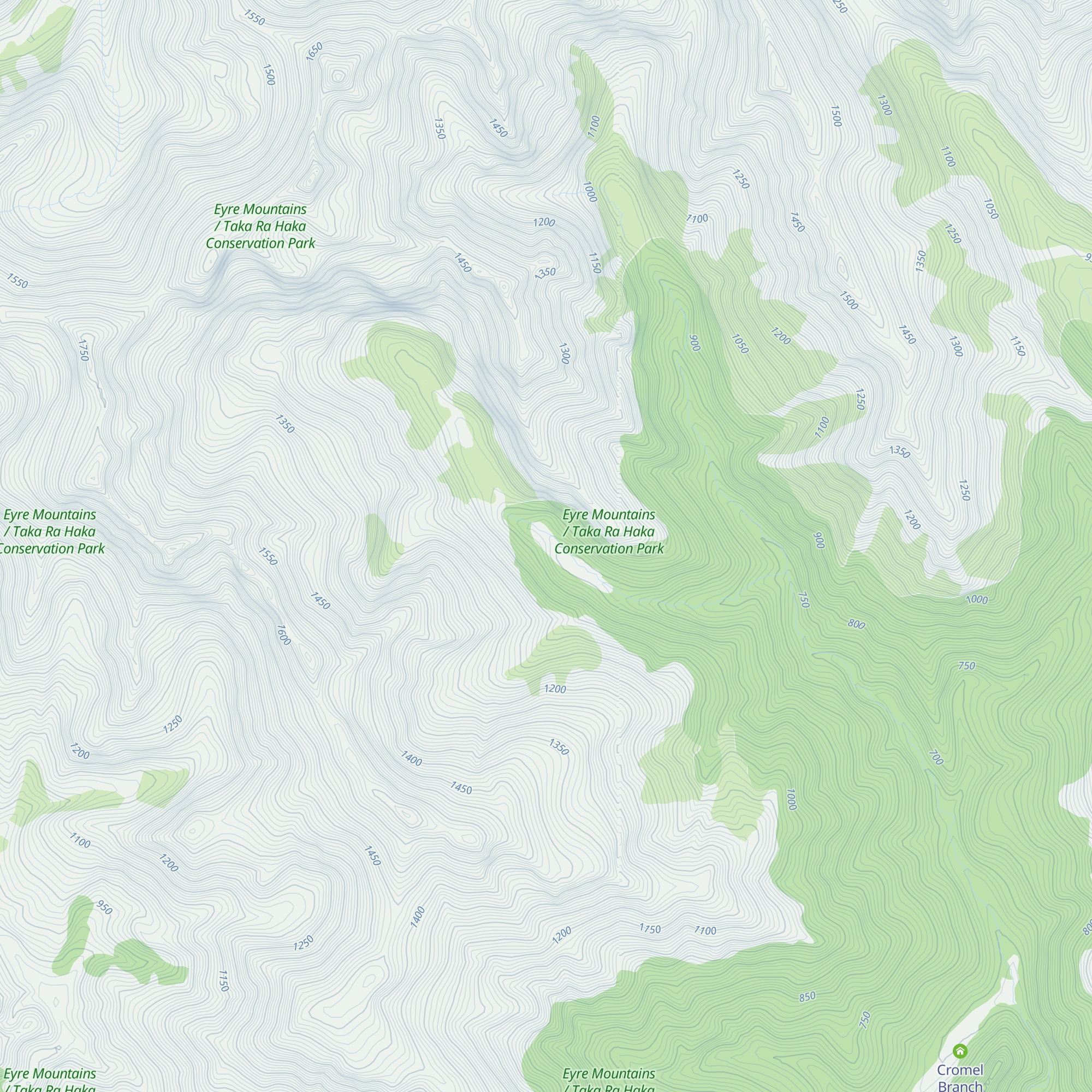 Upper Cromel Hut map