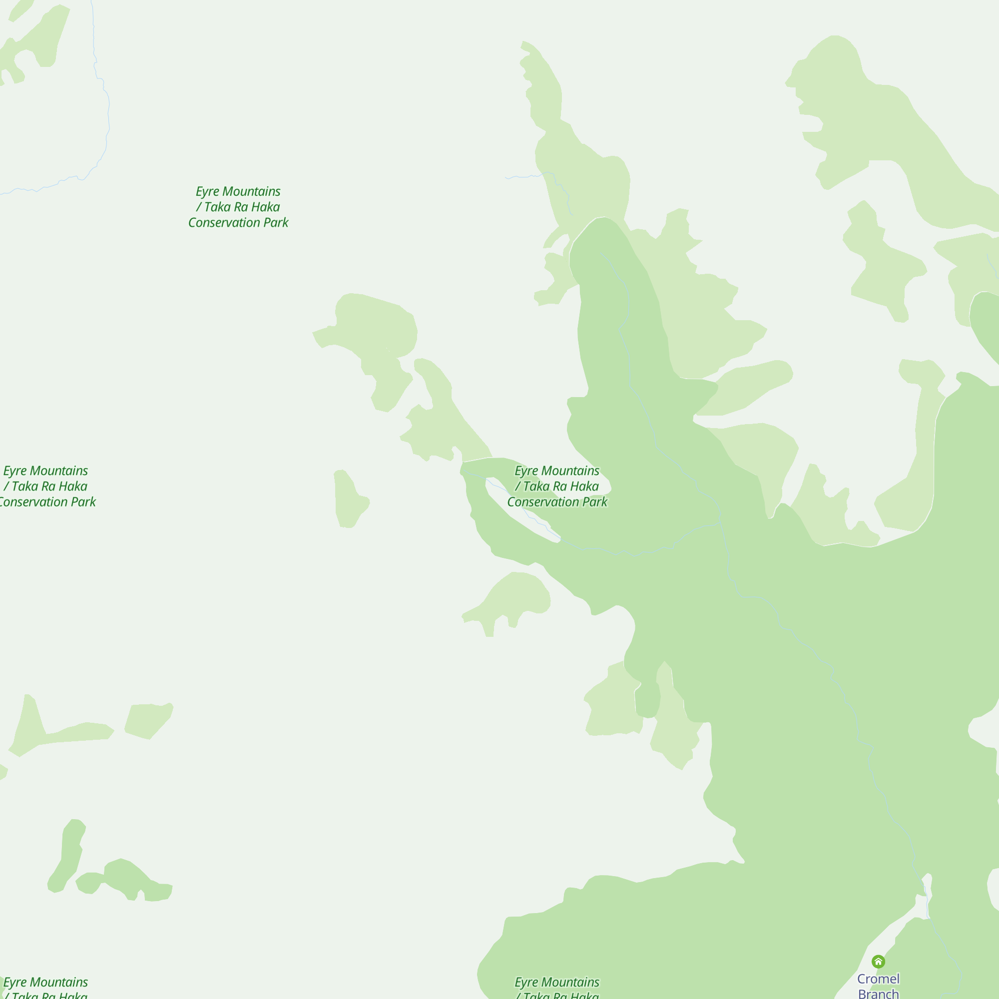 Upper Cromel Hut map