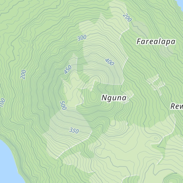 Map of Mount Taputoara
