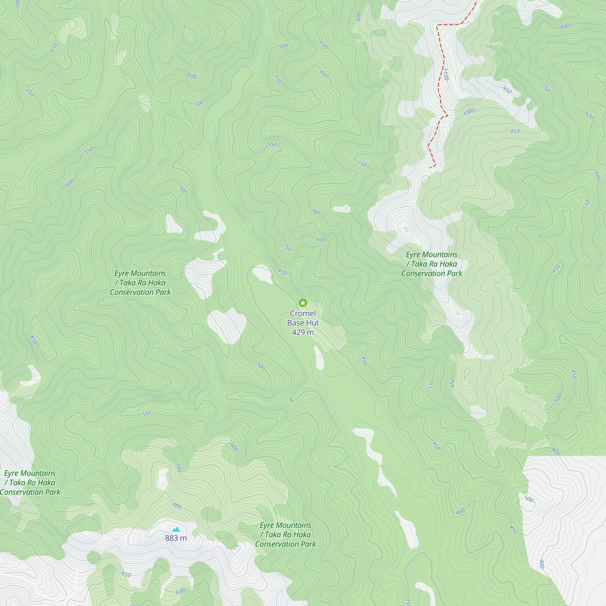 Cromel Base Hut map
