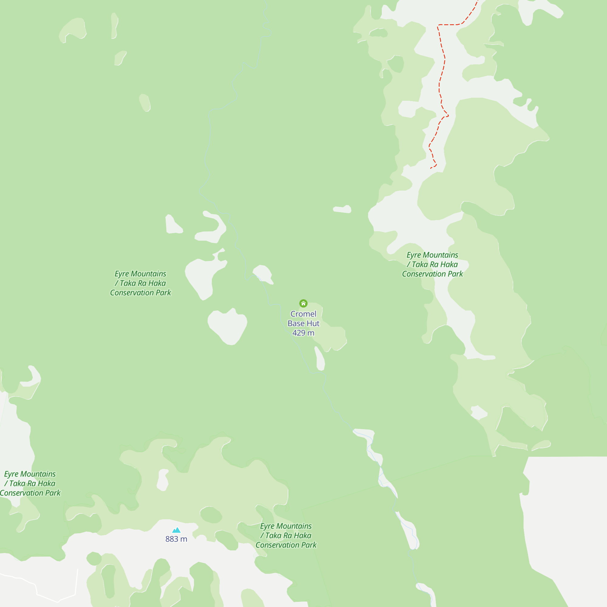Cromel Base Hut map