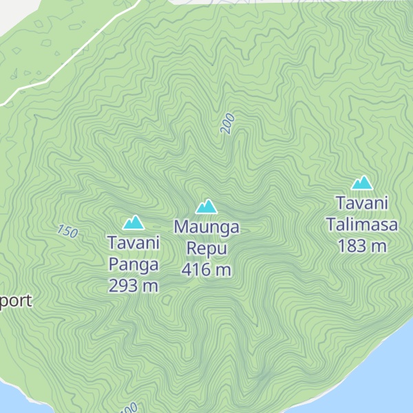 Map of Maunga Repu