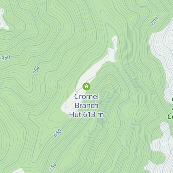 Map of Cromel Branch Hut