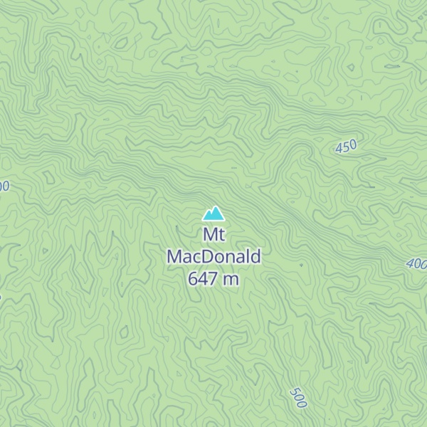 Map of Mt MacDonald