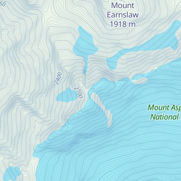 Map of West Peak