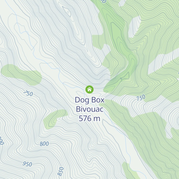 Map of Dog Box Bivouac