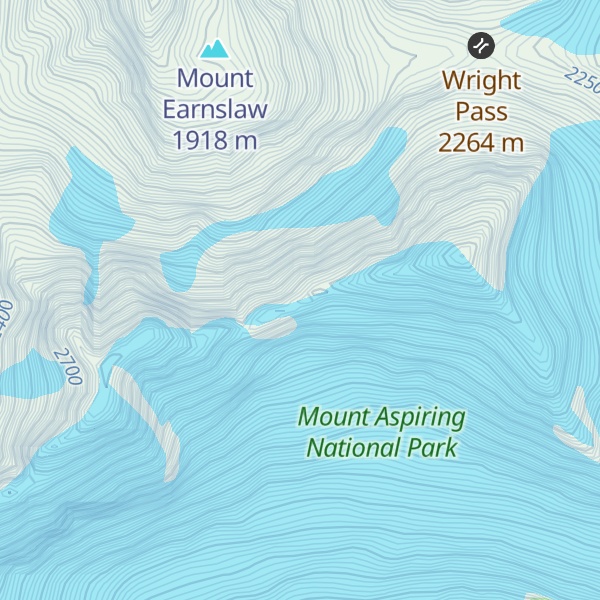 Map of Mount Earnslaw / Pikirakatahi
