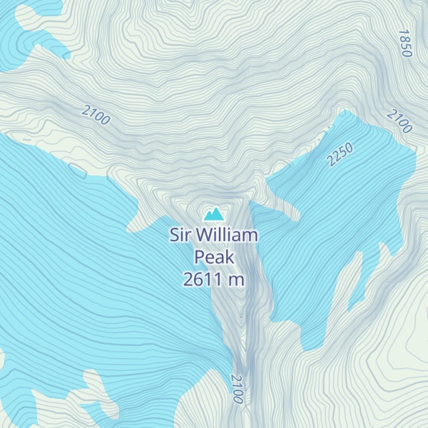Map of Sir William Peak