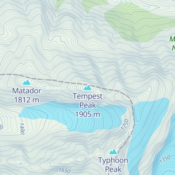 Map of Tempest Peak