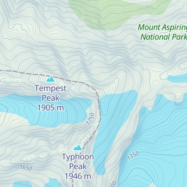 Map of Toreador Peak