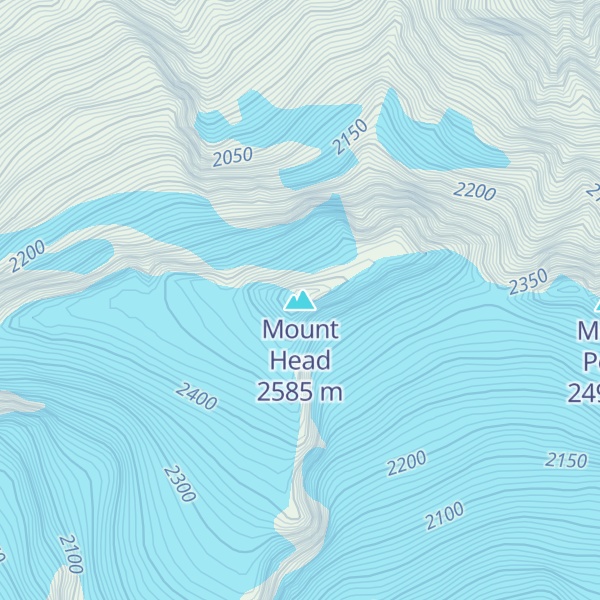 Map of Mount Head