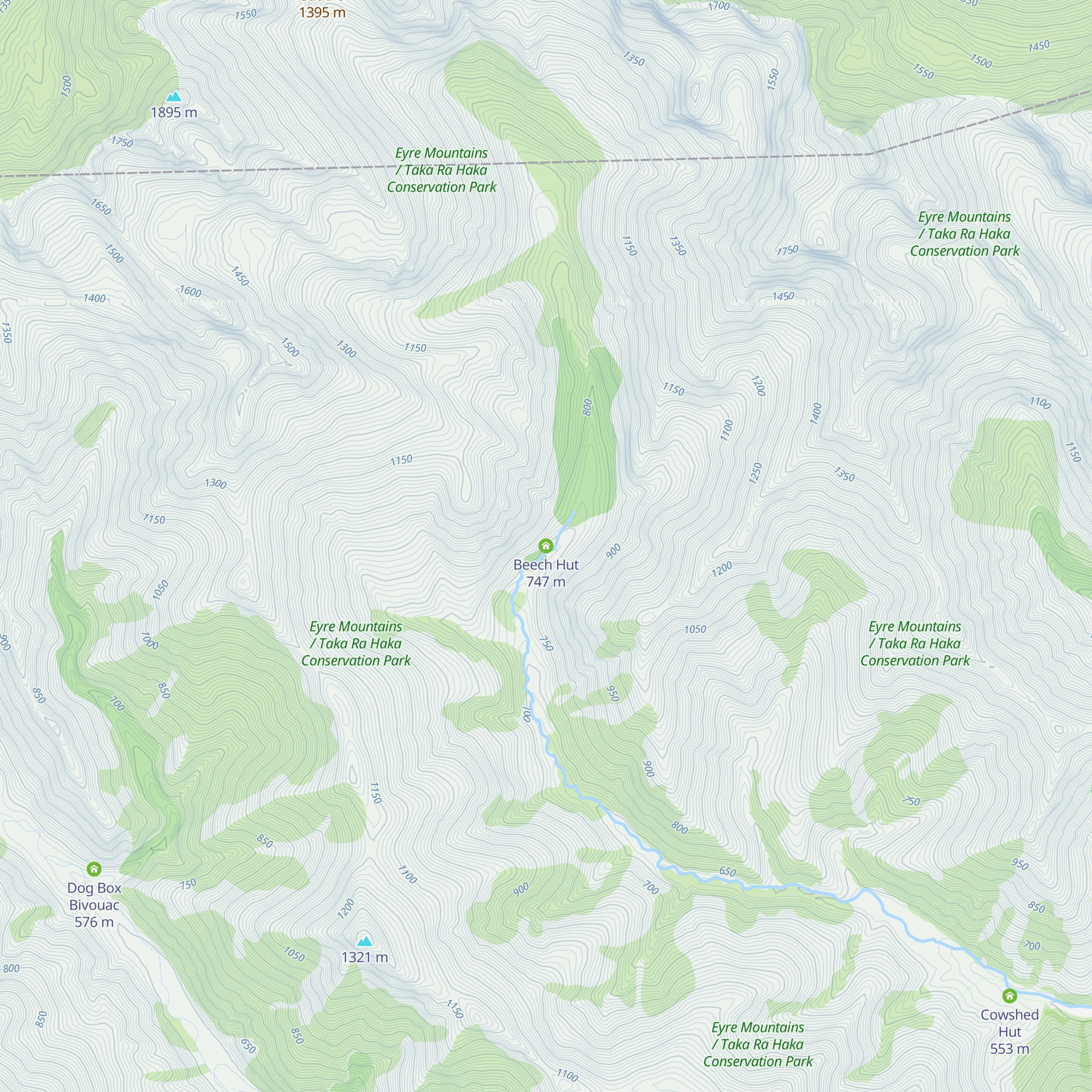 Beech Hut map