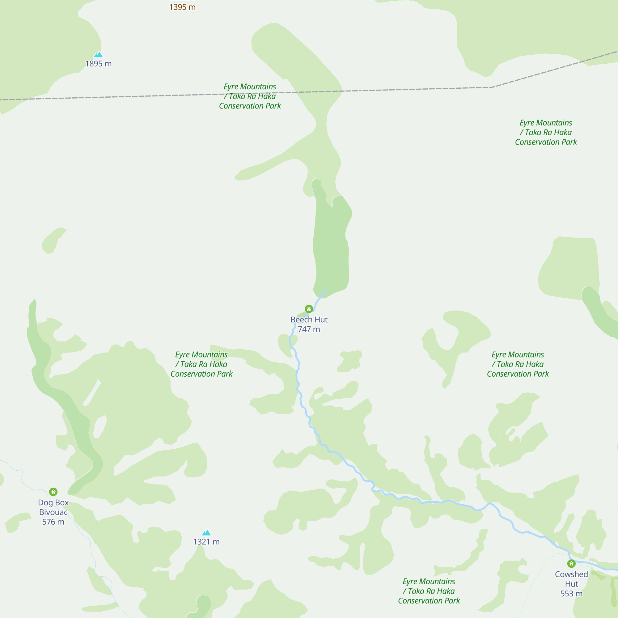 Beech Hut map
